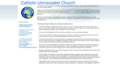 Desktop Screenshot of catholicuniversalistchurch.org